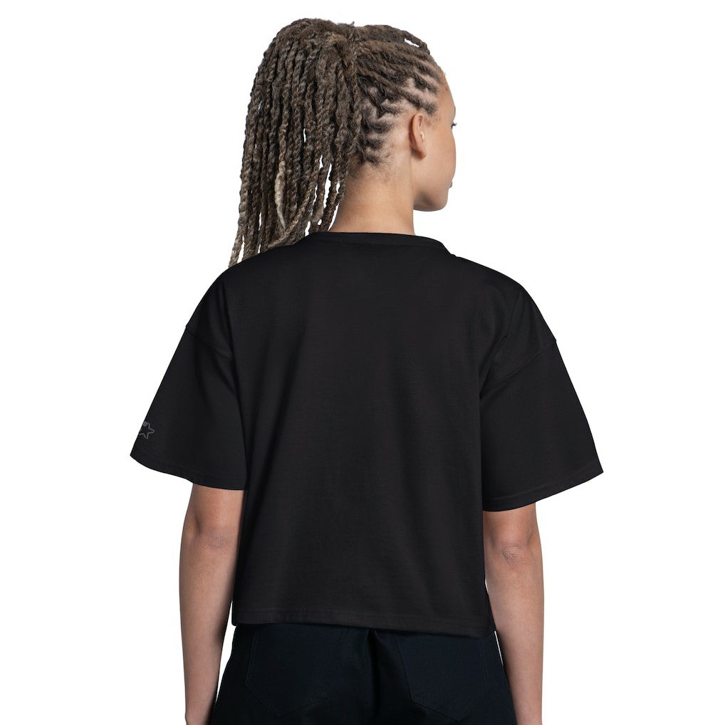 Carolina Panthers Starter Women's Rhinestone Sprinkle Boxy Cropped T-Shirt | NFL On sale