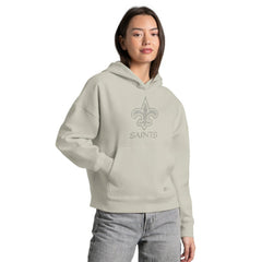 New Orleans Saints Starter Women's Rhinestone Relaxed Hoodie | NFL US