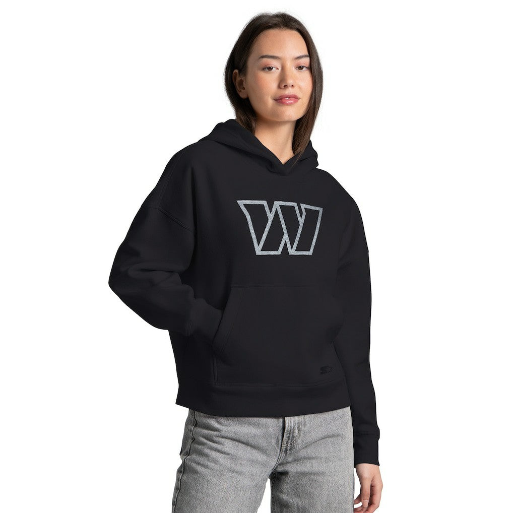 Washington Commanders Starter Women's Rhinestone Relaxed Hoodie | NFL Online