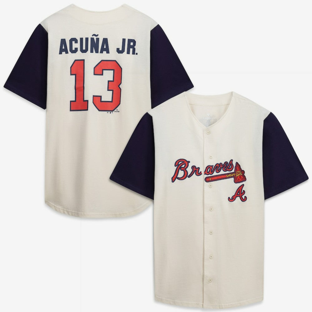 Atlanta Braves Profile Big & Tall Two-Color Fashion Jersey - MLB Jerseys