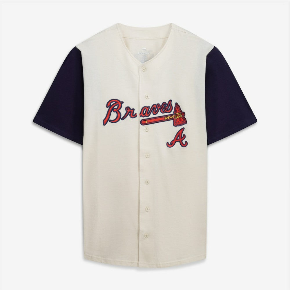 Atlanta Braves Profile Big & Tall Two-Color Fashion Jersey - MLB Jerseys