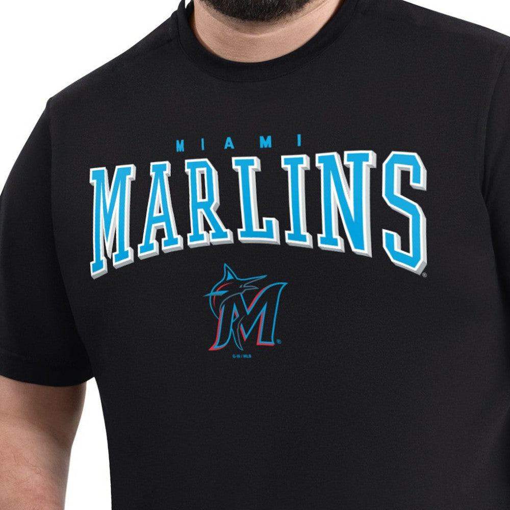 Miami Marlins G-III Sports by Carl Banks Adaptive Classic Team Spirit T-Shirt - MLB T-shirts