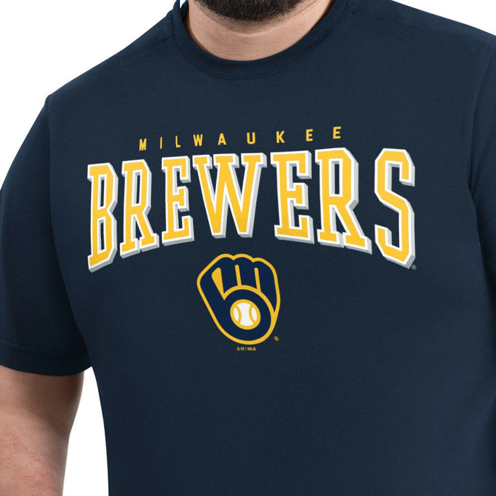 Milwaukee Brewers G-III Sports by Carl Banks Adaptive Classic Team Spirit T-Shirt - MLB T-shirts