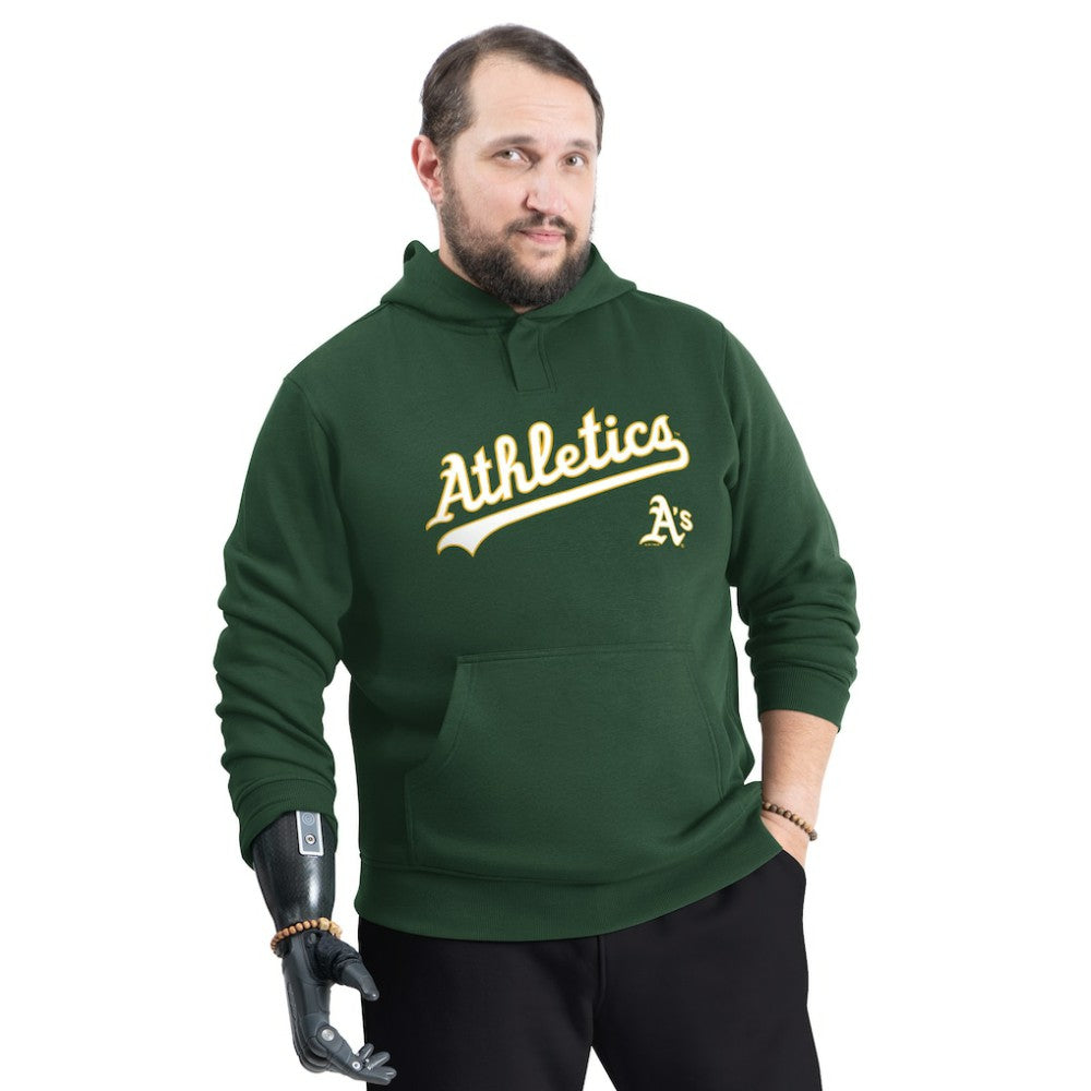 Athletics G-III Sports by Carl Banks Adaptive Lockup Fleece Hoodie - MLB Hoodies