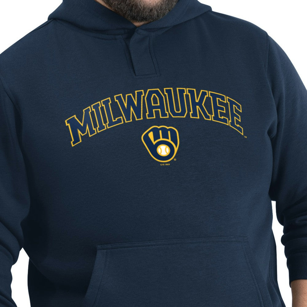 Milwaukee Brewers G-III Sports by Carl Banks Adaptive Lockup Fleece Hoodie - MLB Hoodies