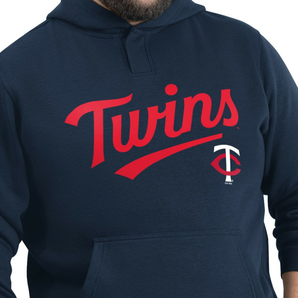 Minnesota Twins G-III Sports by Carl Banks Adaptive Lockup Fleece Hoodie - MLB Hoodies