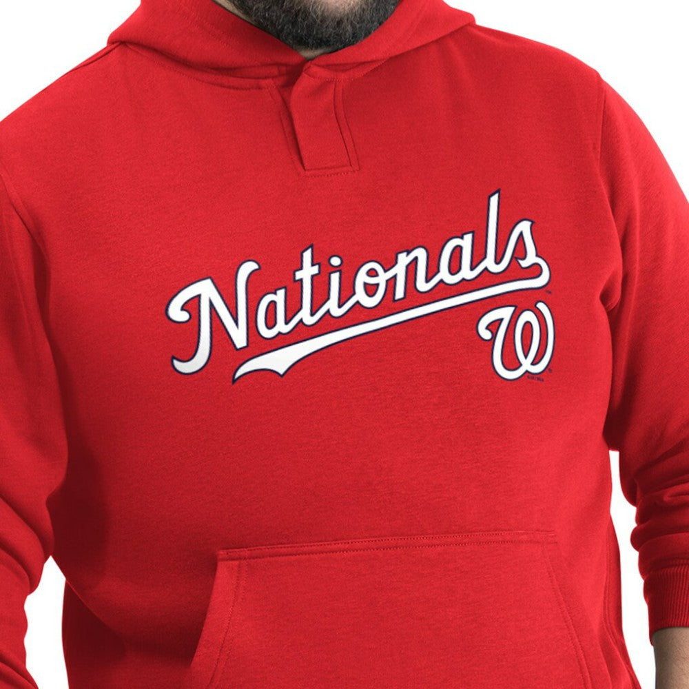 Washington Nationals G-III Sports by Carl Banks Adaptive Lockup Fleece Hoodie - MLB Hoodies