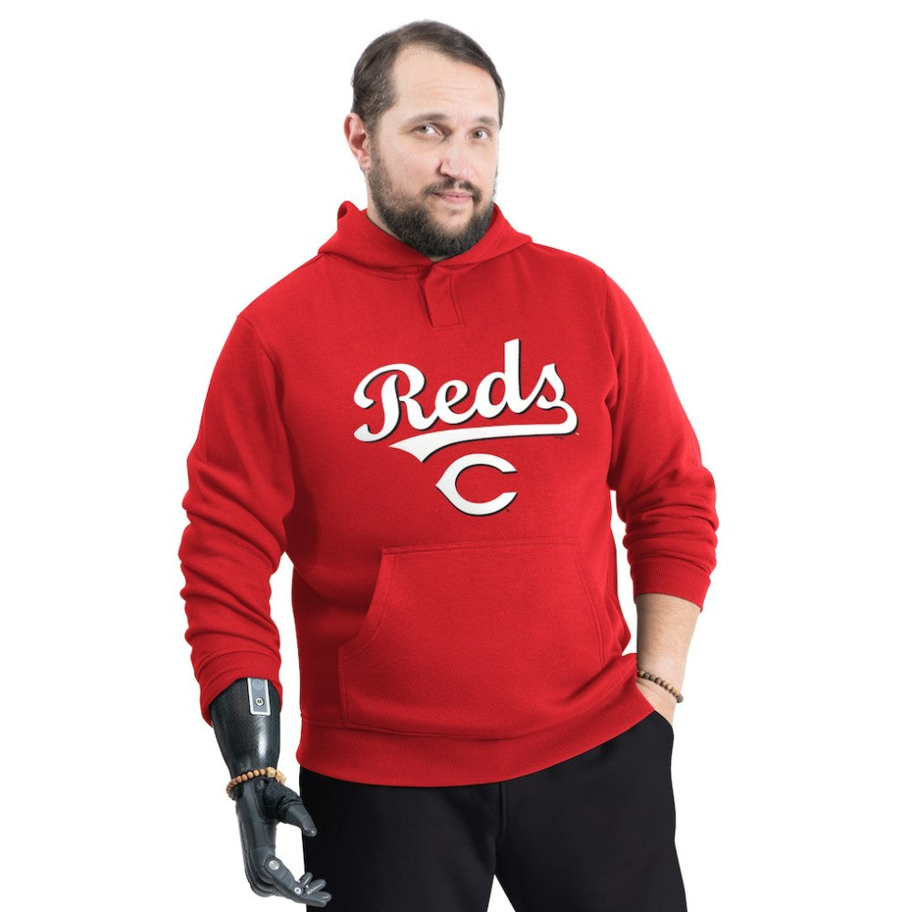 Cincinnati Reds G-III Sports by Carl Banks Adaptive Lockup Fleece Hoodie - MLB Hoodies