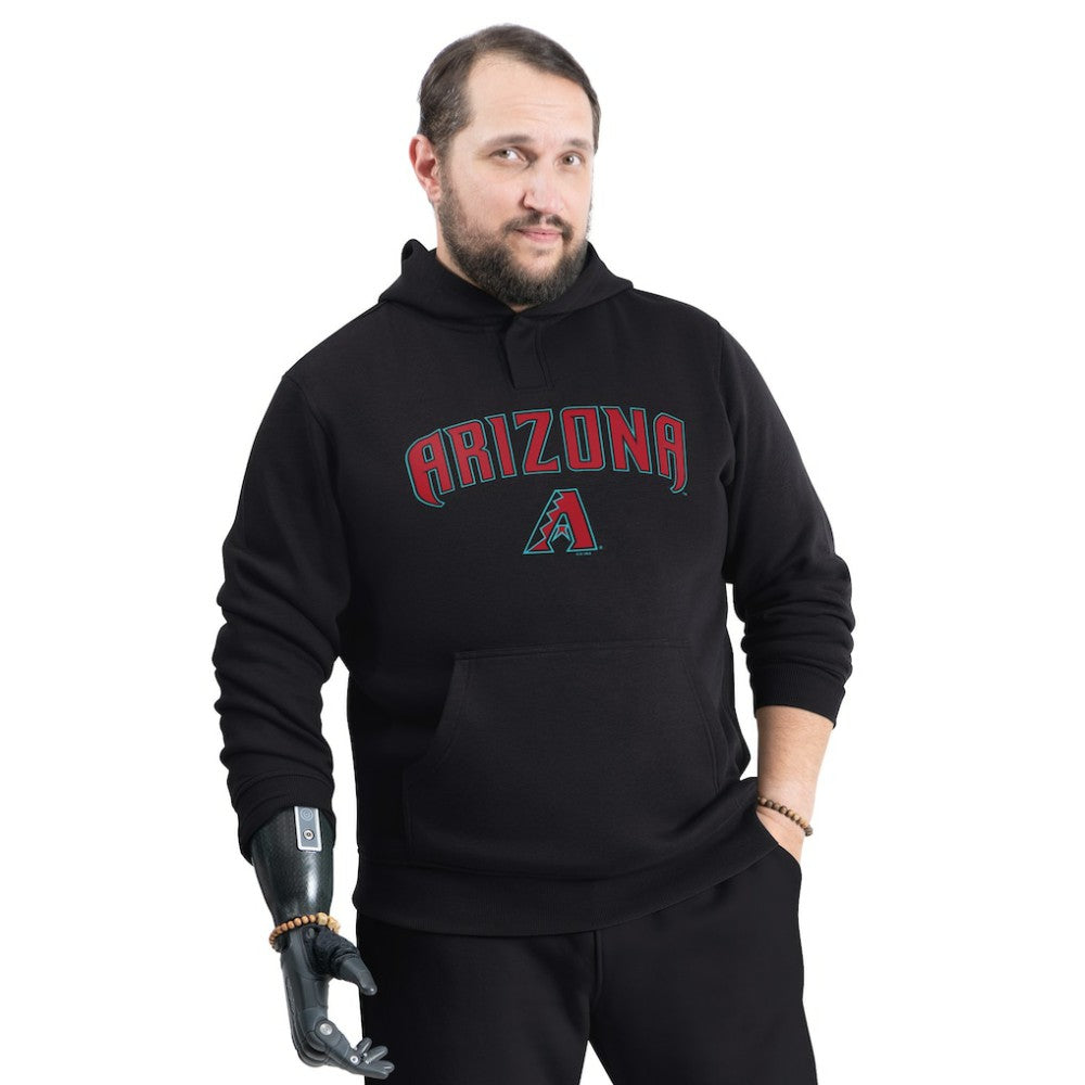 Arizona Diamondbacks G-III Sports by Carl Banks Adaptive Lockup Fleece Hoodie - MLB Hoodies