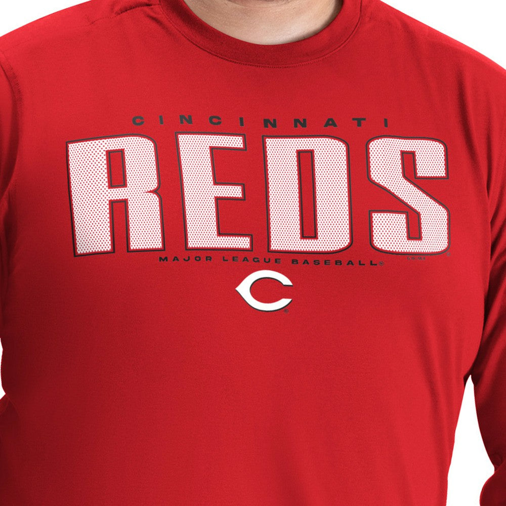 Cincinnati Reds G-III Sports by Carl Banks Adaptive Long Sleeve T-Shirt - MLB T-shirts