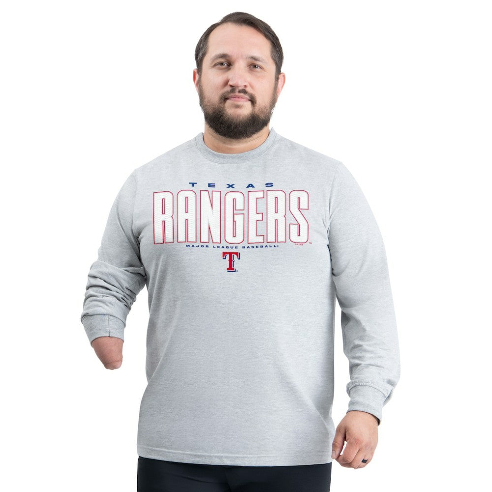 Texas Rangers G-III Sports by Carl Banks Adaptive Long Sleeve T-Shirt - MLB T-shirts