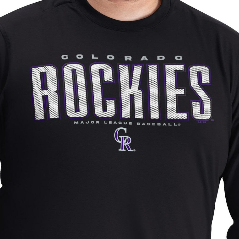 Colorado Rockies G-III Sports by Carl Banks Adaptive Long Sleeve T-Shirt - MLB T-shirts