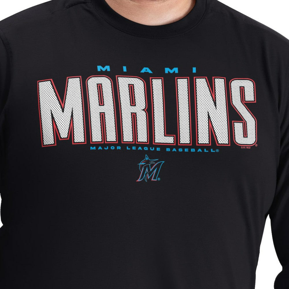 Miami Marlins G-III Sports by Carl Banks Adaptive Long Sleeve T-Shirt - MLB T-shirts
