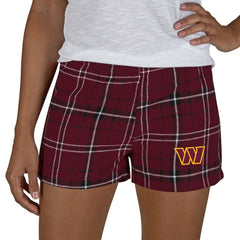 Washington Commanders Concepts Sport Women's Ultimate Flannel Shorts | NFL Outlet