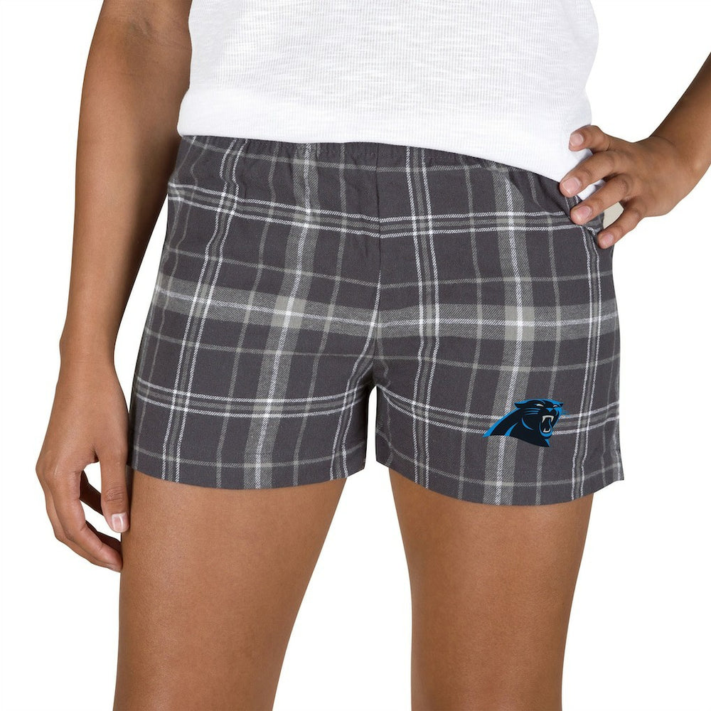 Carolina Panthers Concepts Sport Women's Ultimate Flannel Shorts | NFL Hot