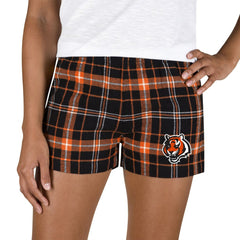 Cincinnati Bengals Concepts Sport Women's Ultimate Flannel Shorts | NFL Outlet