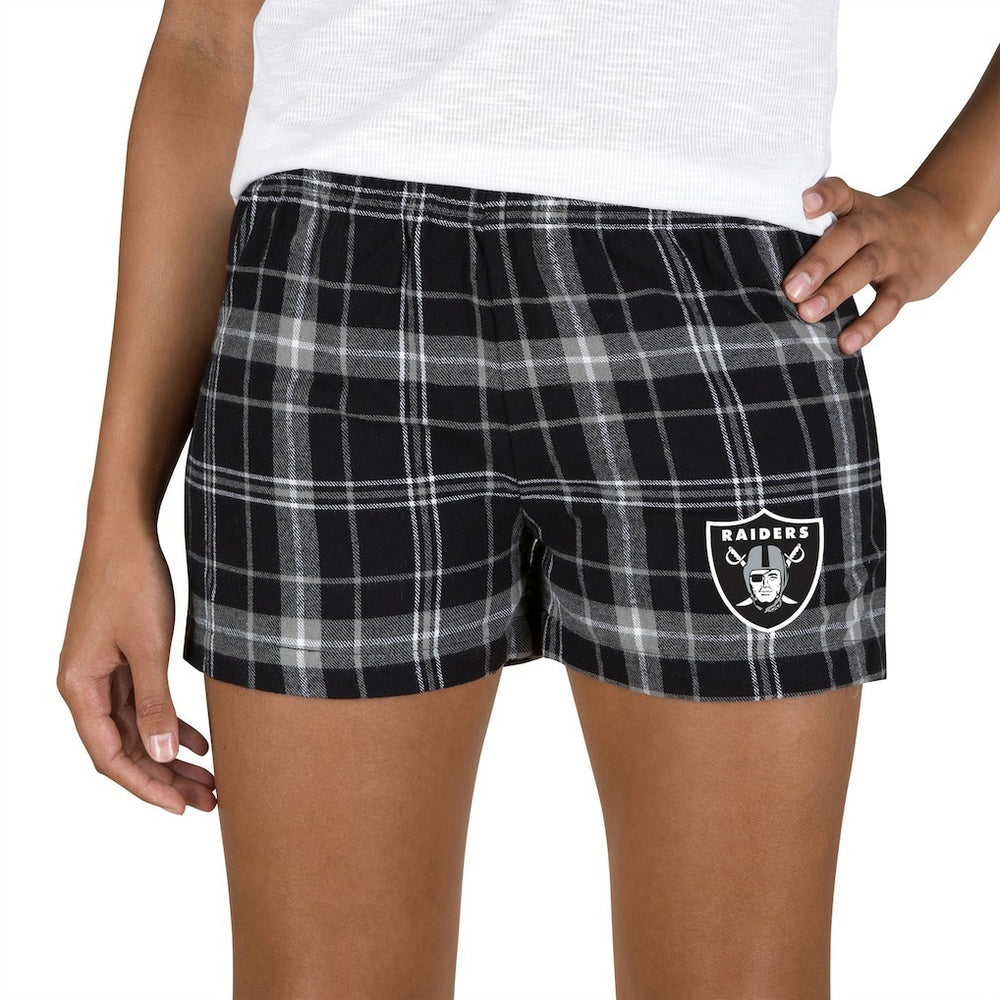 Las Vegas Raiders Concepts Sport Women's Ultimate Flannel Shorts | NFL US