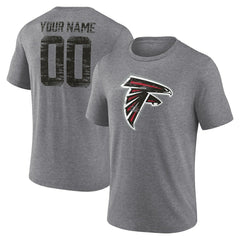 Atlanta Falcons Heritage Custom Name & Number Tri-Blend T-Shirt | NFL Hot