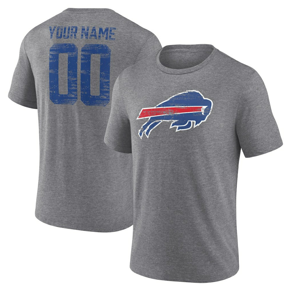Buffalo Bills Heritage Custom Name & Number Tri-Blend T-Shirt | NFL US