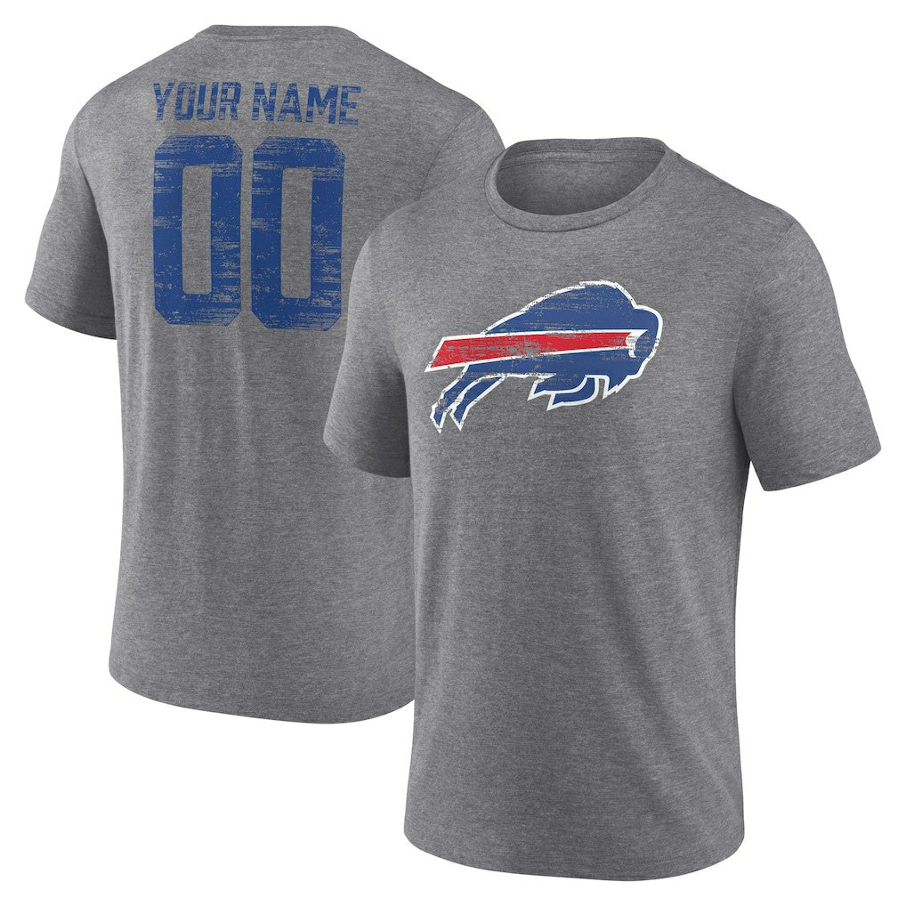 Buffalo Bills Heritage Custom Name & Number Tri-Blend T-Shirt | NFL US