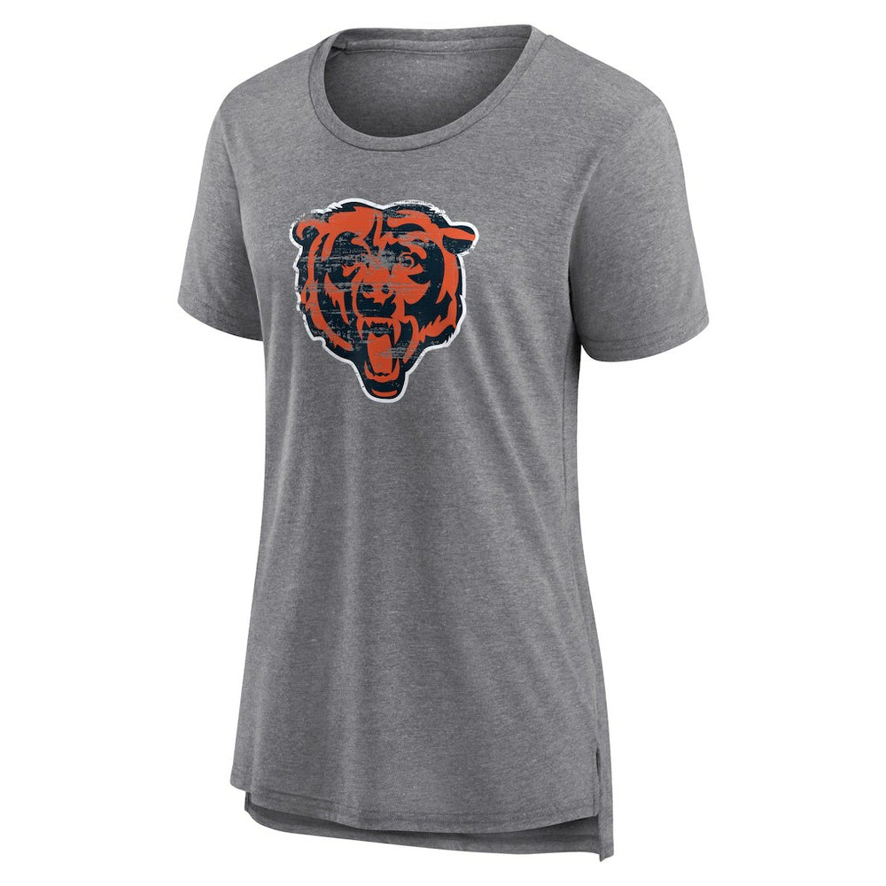 Chicago Bears Women's Heritage Custom Name & Number Tri-Blend T-Shirt | NFL Sale