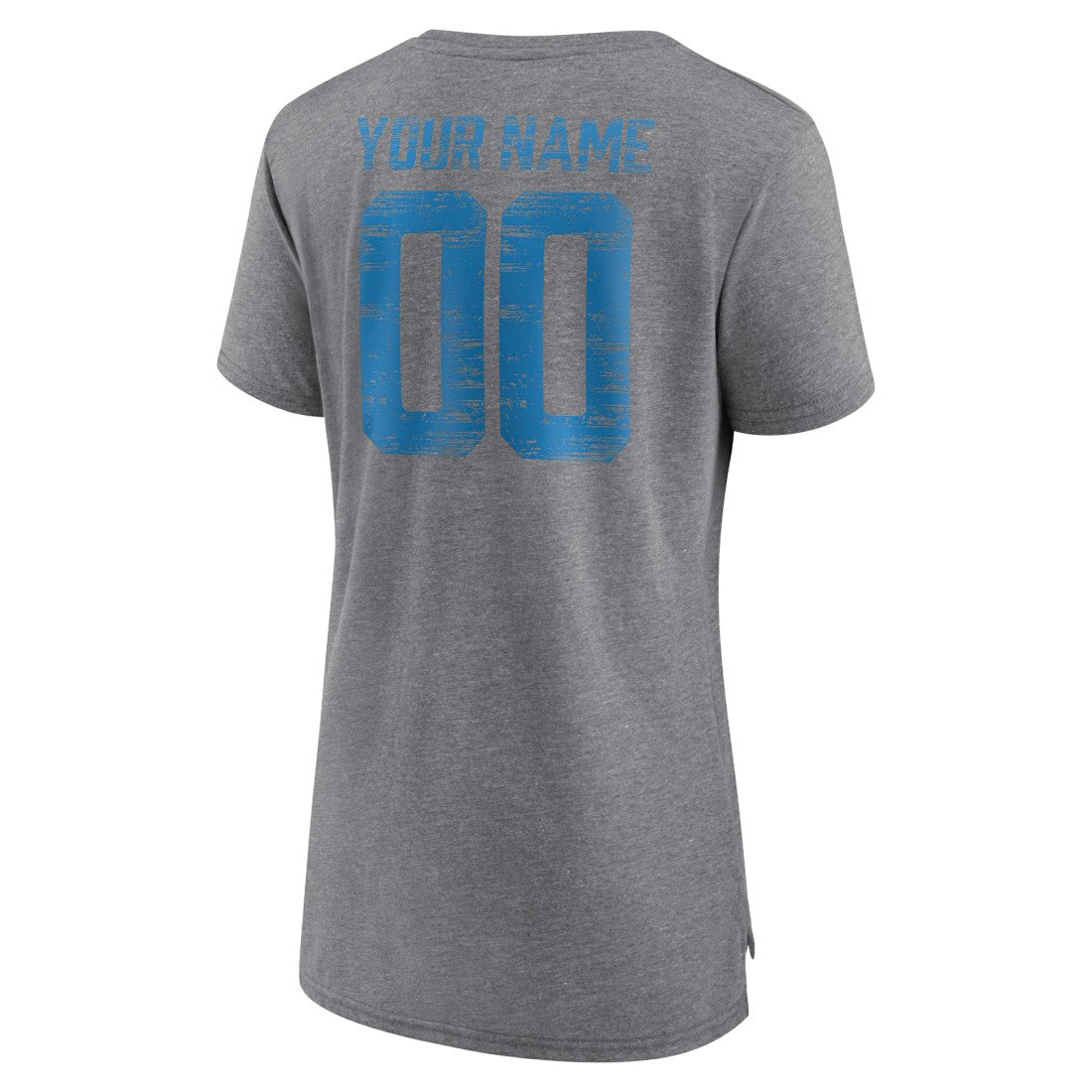 Detroit Lions Women's Heritage Custom Name & Number Tri-Blend T-Shirt | NFL Discount