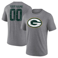 Green Bay Packers Heritage Custom Name & Number Tri-Blend T-Shirt | NFL New