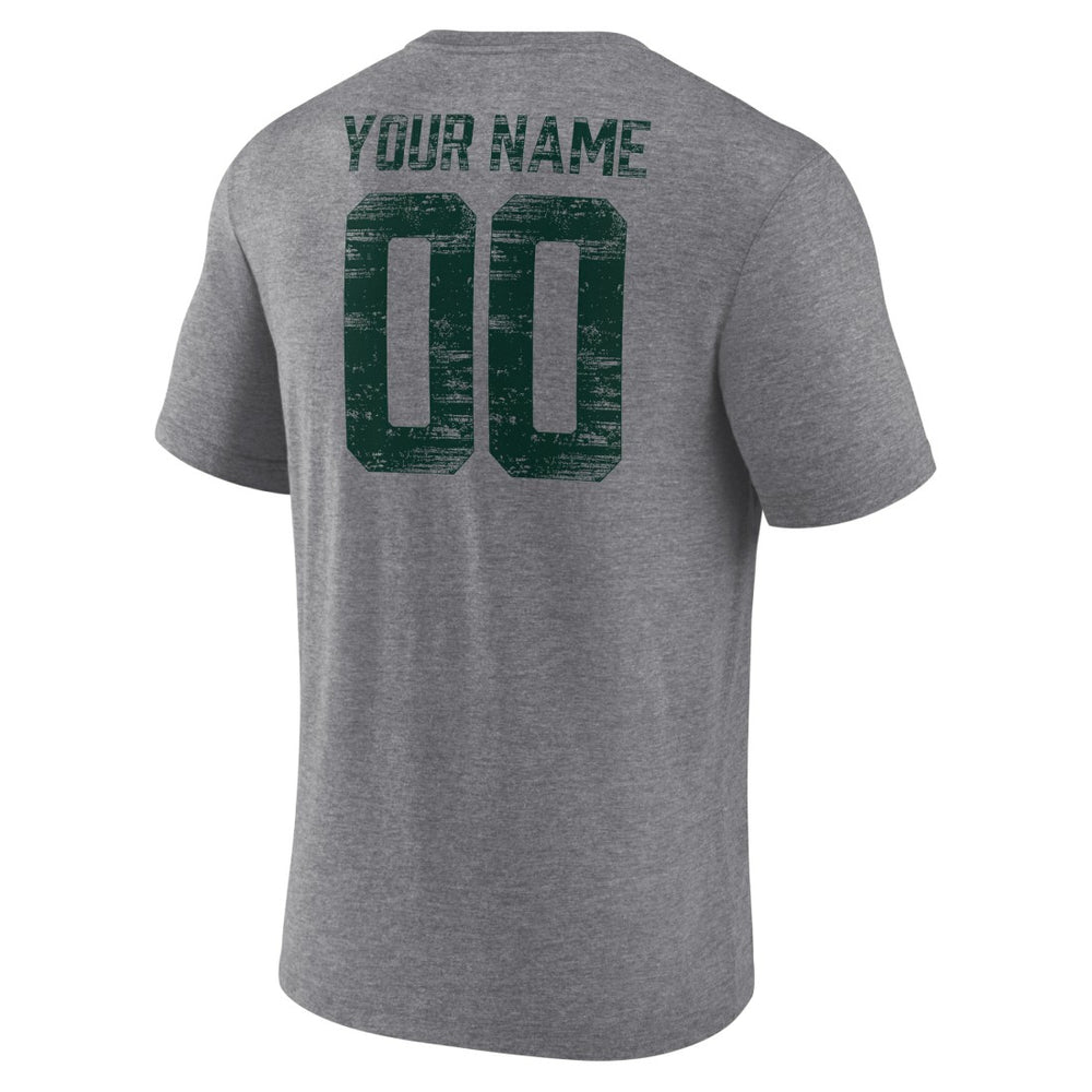 Green Bay Packers Heritage Custom Name & Number Tri-Blend T-Shirt | NFL New