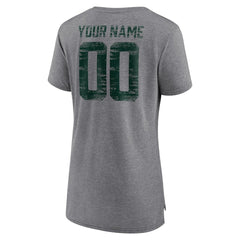 Green Bay Packers Women's Heritage Custom Name & Number Tri-Blend T-Shirt | NFL On sale
