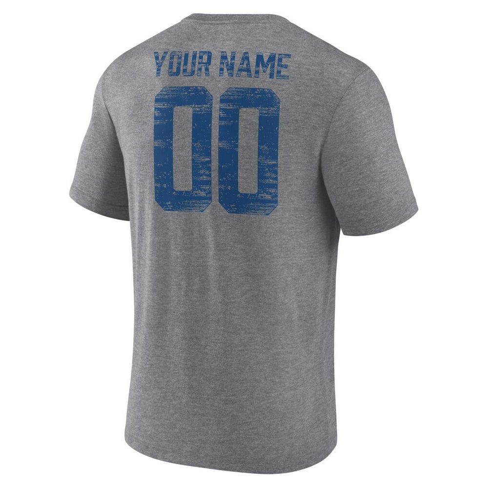 Indianapolis Colts Heritage Custom Name & Number Tri-Blend T-Shirt | NFL US
