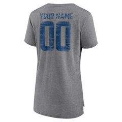 Indianapolis Colts Women's Heritage Custom Name & Number Tri-Blend T-Shirt | NFL US