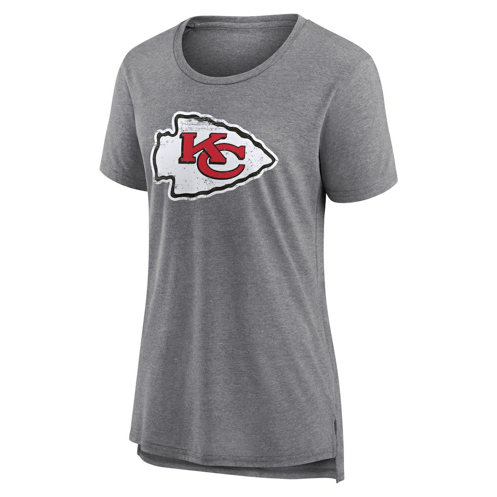 Kansas City Chiefs Women's Heritage Custom Name & Number Tri-Blend T-Shirt | NFL On sale