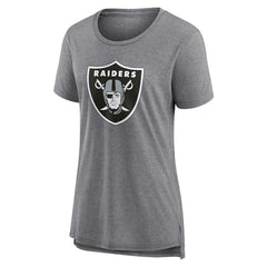 Las Vegas Raiders Women's Heritage Custom Name & Number Tri-Blend T-Shirt | NFL On sale