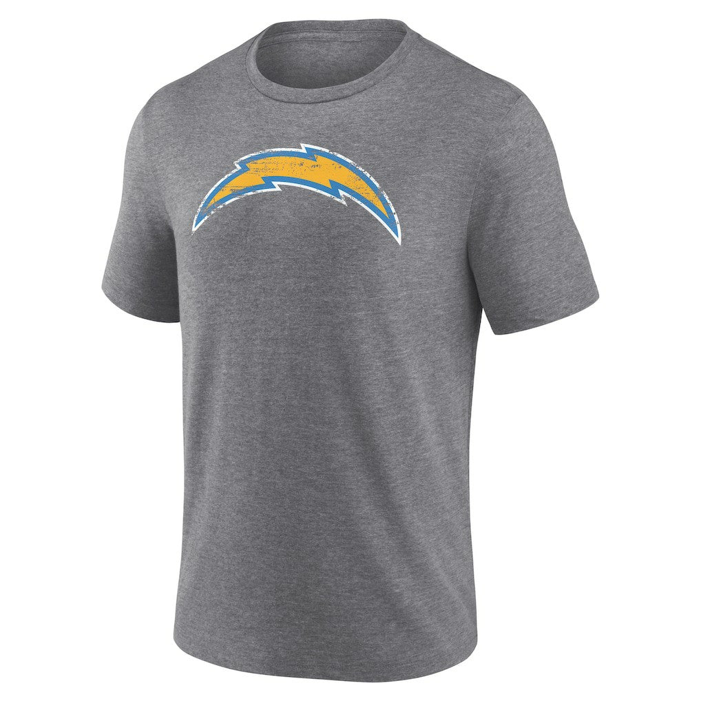 Los Angeles Chargers Heritage Custom Name & Number Tri-Blend T-Shirt | NFL Hot