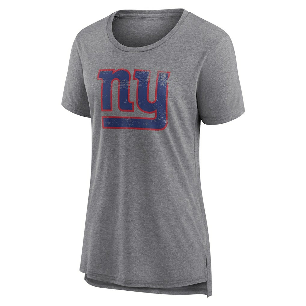 New York Giants Women's Heritage Custom Name & Number Tri-Blend T-Shirt | NFL US