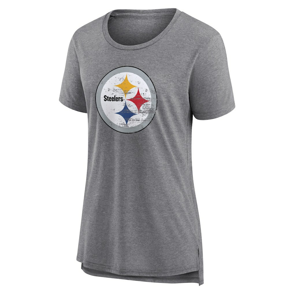 Pittsburgh Steelers Women's Heritage Custom Name & Number Tri-Blend T-Shirt | NFL On sale