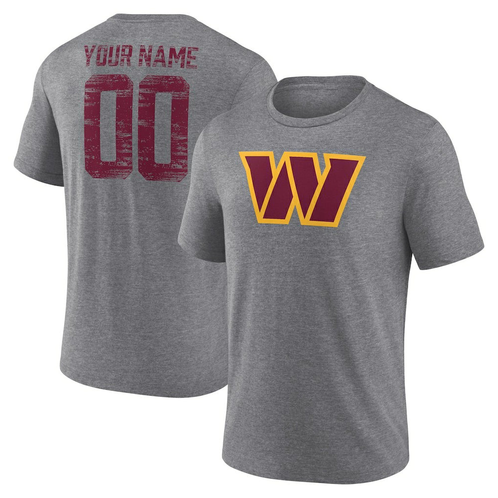 Washington Commanders Heritage Custom Name & Number Tri-Blend T-Shirt | NFL On sale