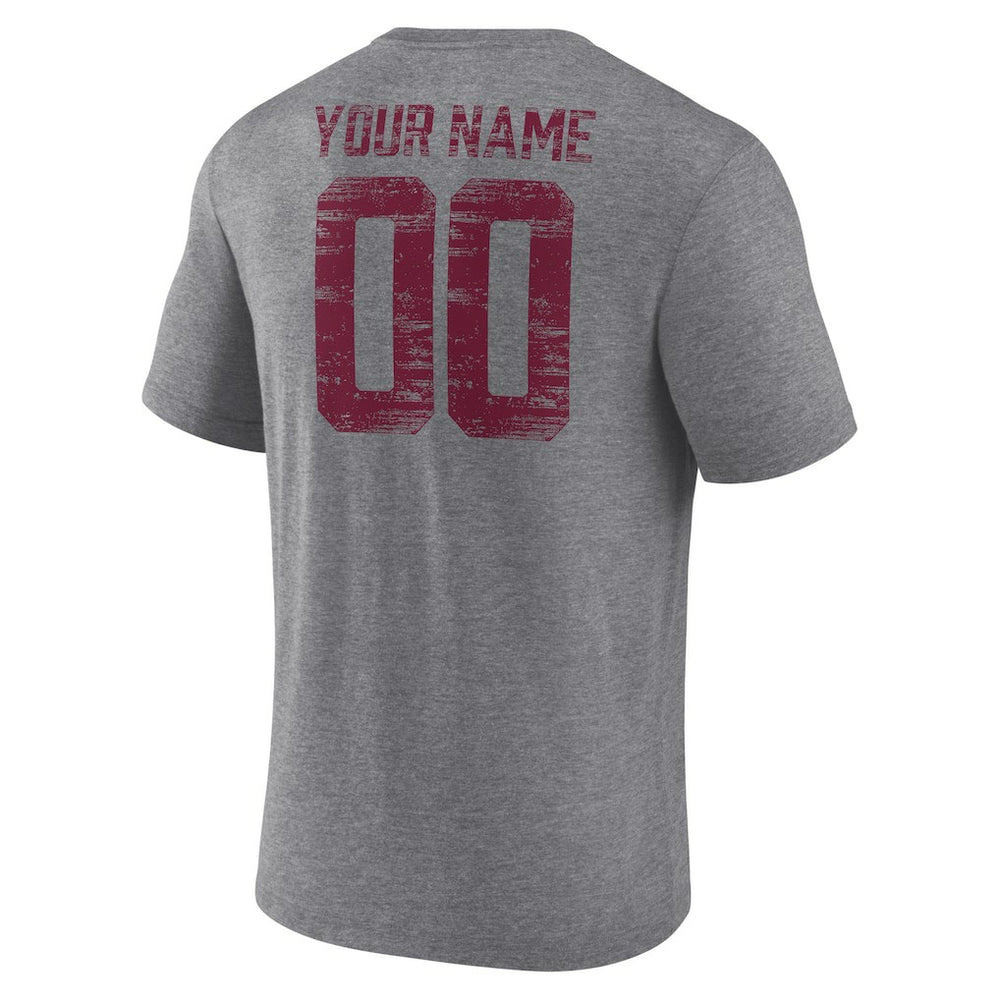Washington Commanders Heritage Custom Name & Number Tri-Blend T-Shirt | NFL On sale