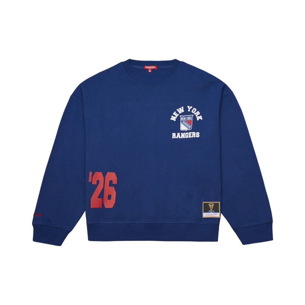 New York Rangers Mitchell & Ness Women's Vintage Crewneck Sweatshirt -  NHL Sweatshirts