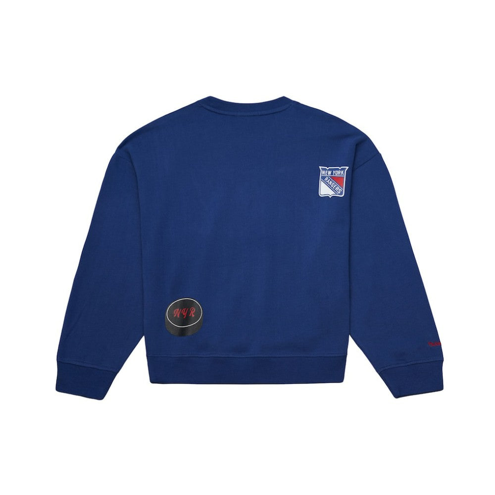 New York Rangers Mitchell & Ness Women's Vintage Crewneck Sweatshirt -  NHL Sweatshirts