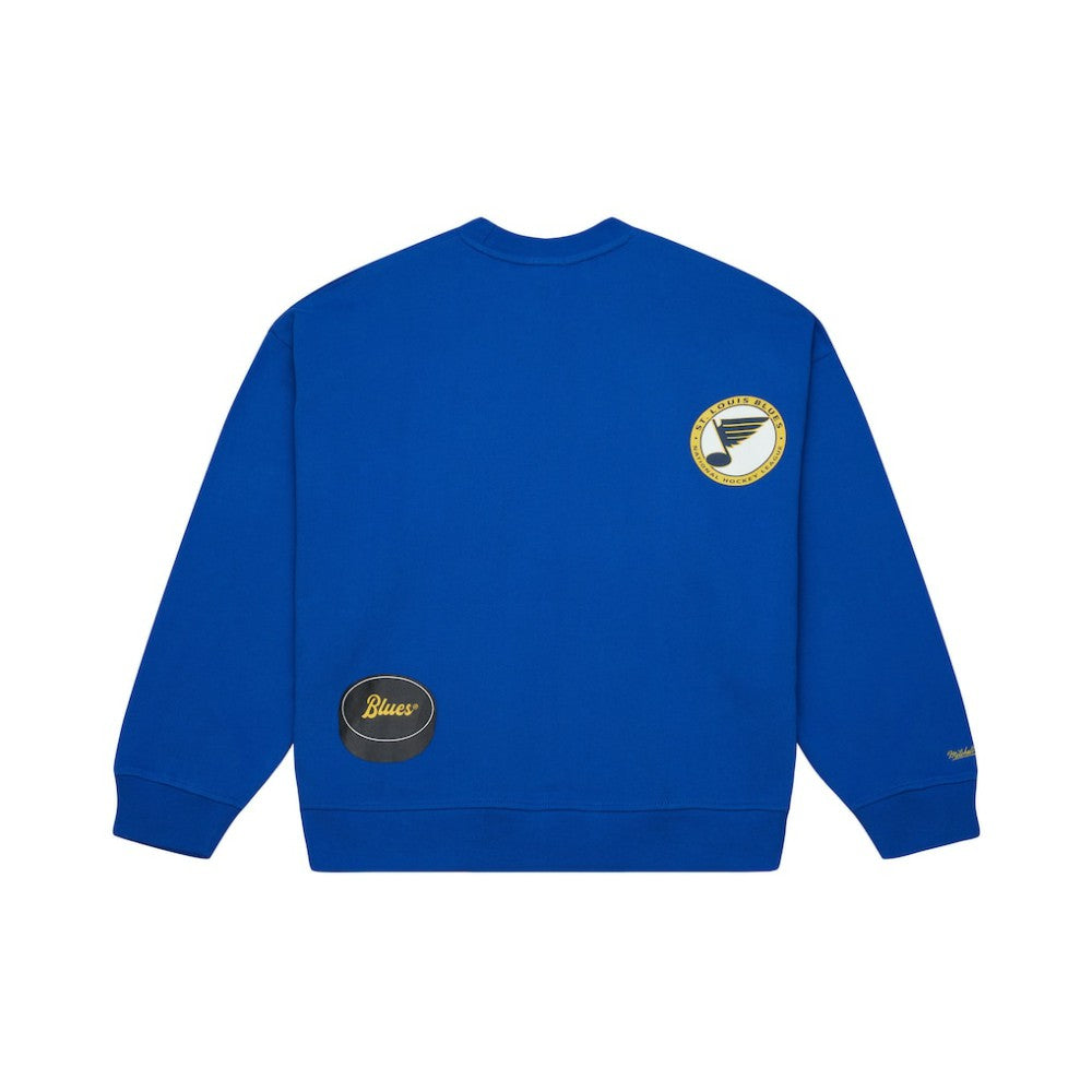 St. Louis Blues Mitchell & Ness Women's Vintage Crewneck Sweatshirt -  NHL Sweatshirts