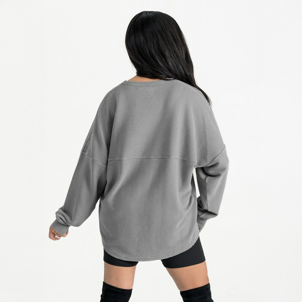 Pittsburgh Steelers Gameday Couture Women's Oversized Pure Motion Corded Sweatshirt | NFL Online