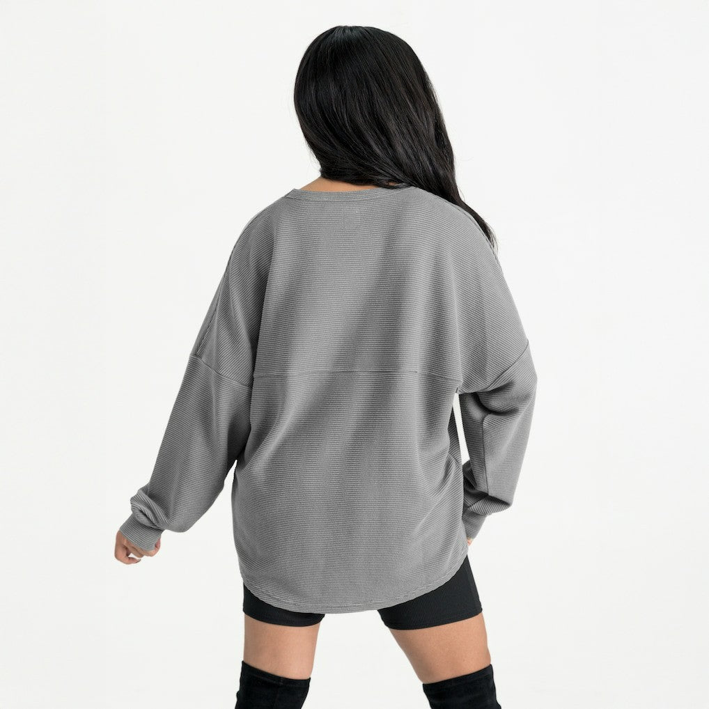 Washington Commanders Gameday Couture Women's Oversized Sweet Victory Corded Sweatshirt | NFL Outlet