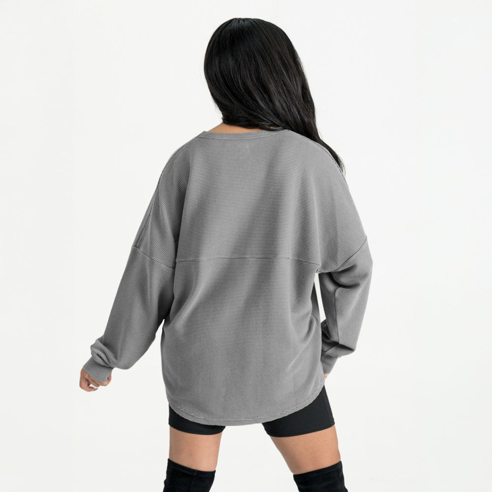Detroit Lions Gameday Couture Women's Oversized Sweet Victory Corded Sweatshirt | NFL Outlet