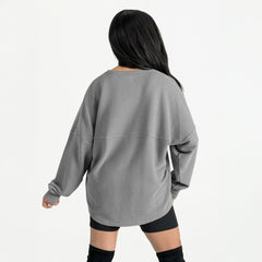 Detroit Lions Gameday Couture Women's Oversized Sweet Victory Corded Sweatshirt | NFL Outlet