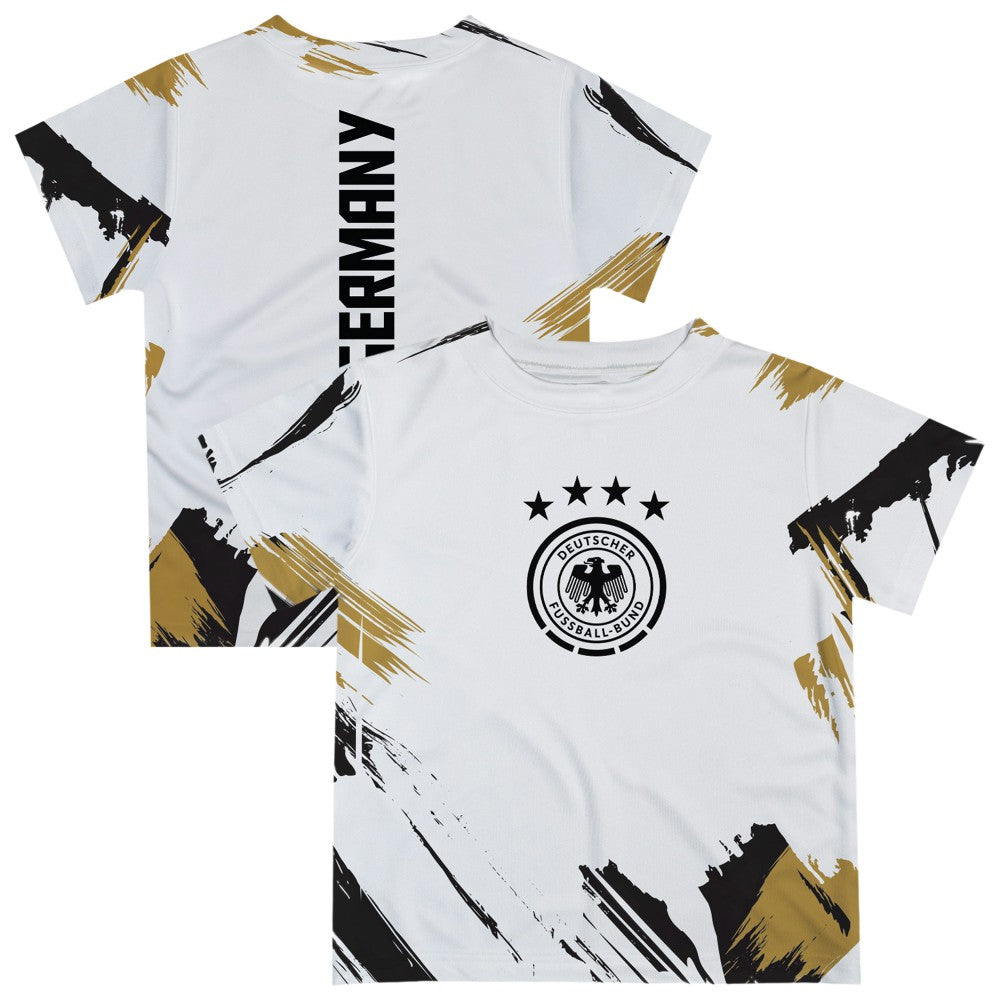 Germany National Team Vive La Fete Toddler Paint Brush T-Shirt for sale - White