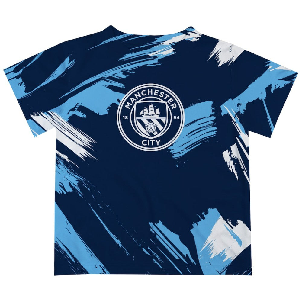 Manchester City Vive La Fete Toddler Paint Brush T-Shirt Discount - Navy