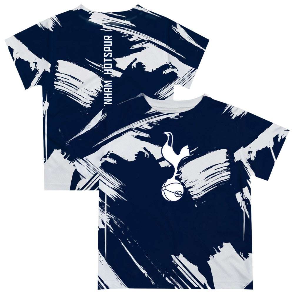 Tottenham Hotspur Vive La Fete Youth Paint Brush T-Shirt Sale - Navy