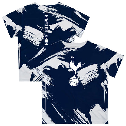 Tottenham Hotspur Vive La Fete Youth Paint Brush T-Shirt Sale - Navy