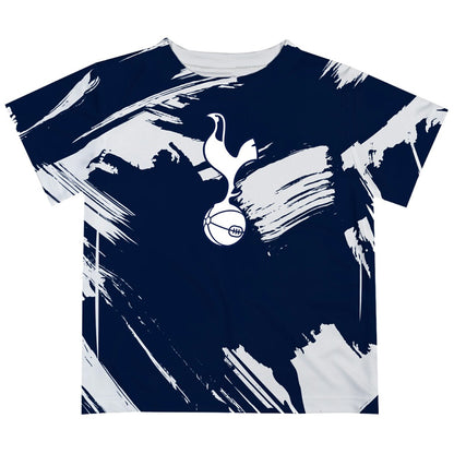 Tottenham Hotspur Vive La Fete Youth Paint Brush T-Shirt Sale - Navy